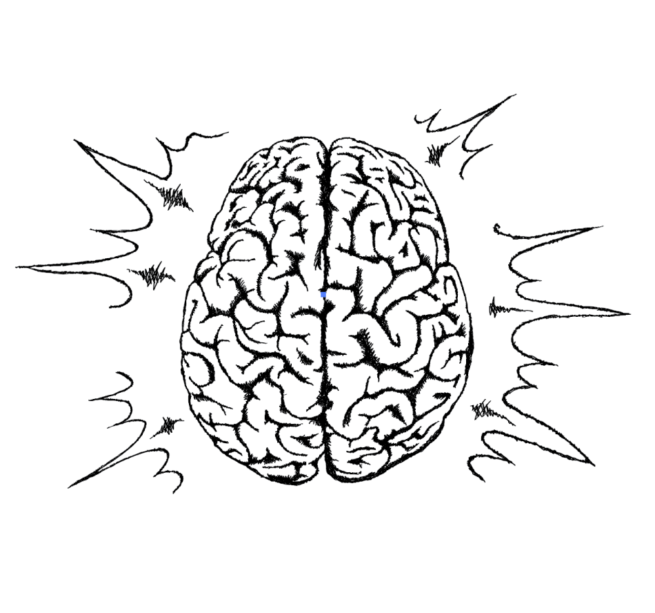 A representation of human brain at stress