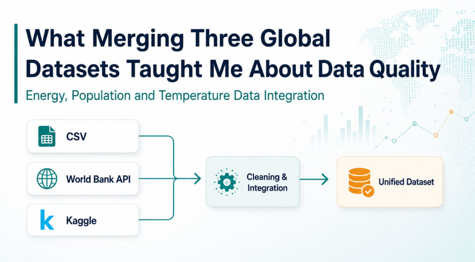 What Merging Three Global Datasets Taught Me About Data Quality