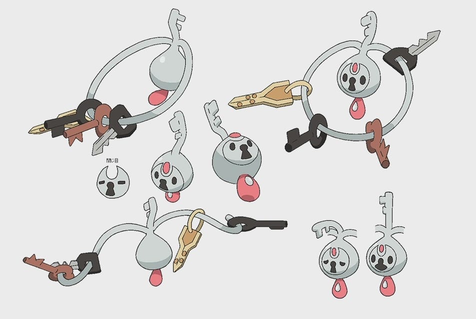 Le Pokémon Trousselin dans plusieurs situations