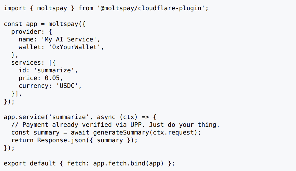 Crypto Payments Meet the Edge: Introducing @moltspay/cloudflare-plugin