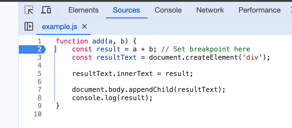 Breakpoint Example