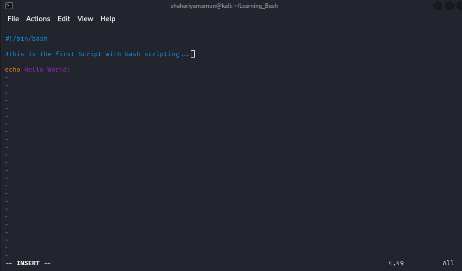 Bash Scripting এর হাতে খড়ি। (Part-1)