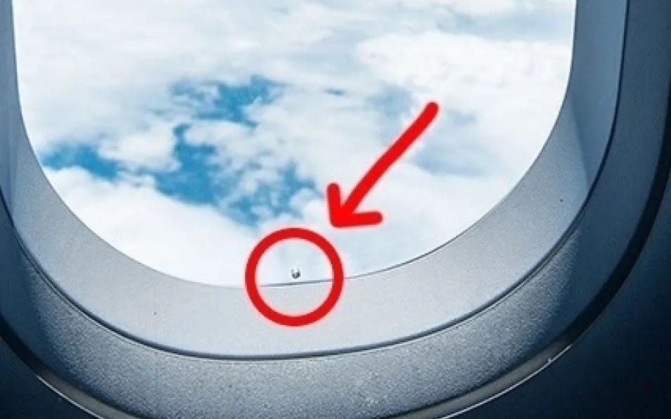 The Secret Behind Your Airplane Window’s Tiny Hole