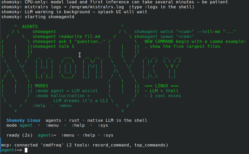 Shell dreams – simulated commandline