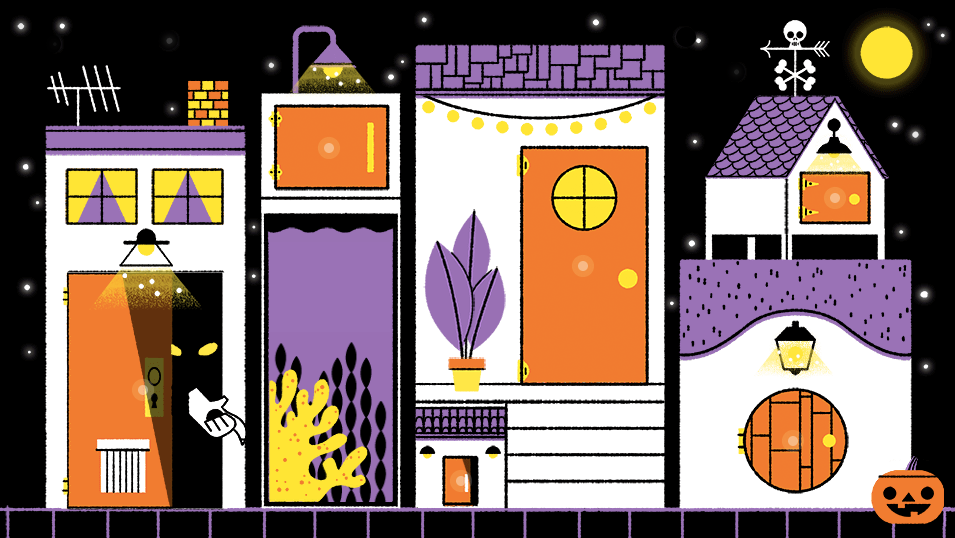 Google Halloween homepage