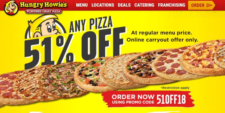 S For Hungry Howies Promo Codes Howie Code 2018 April March