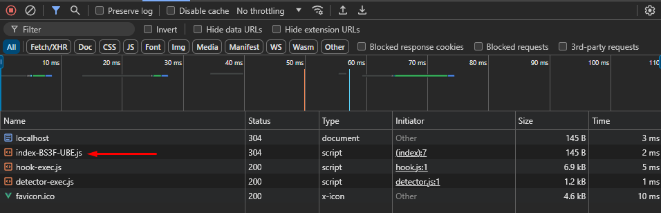 index.js contains Home logic on first-load since HomeView.vue is not lazy-loaded