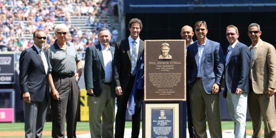 Notebook: Paul O'Neill gets plaque in Monument Park