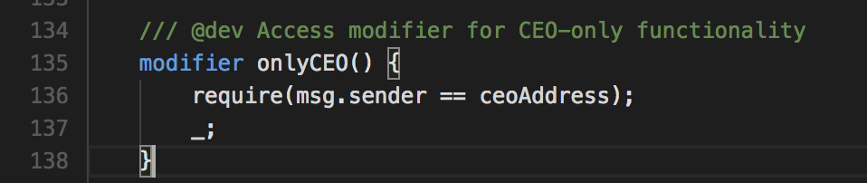 Solidity function modifier Solidity function modifier