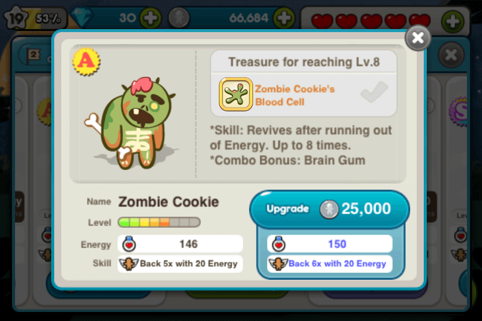 line cookie run zombie cookie