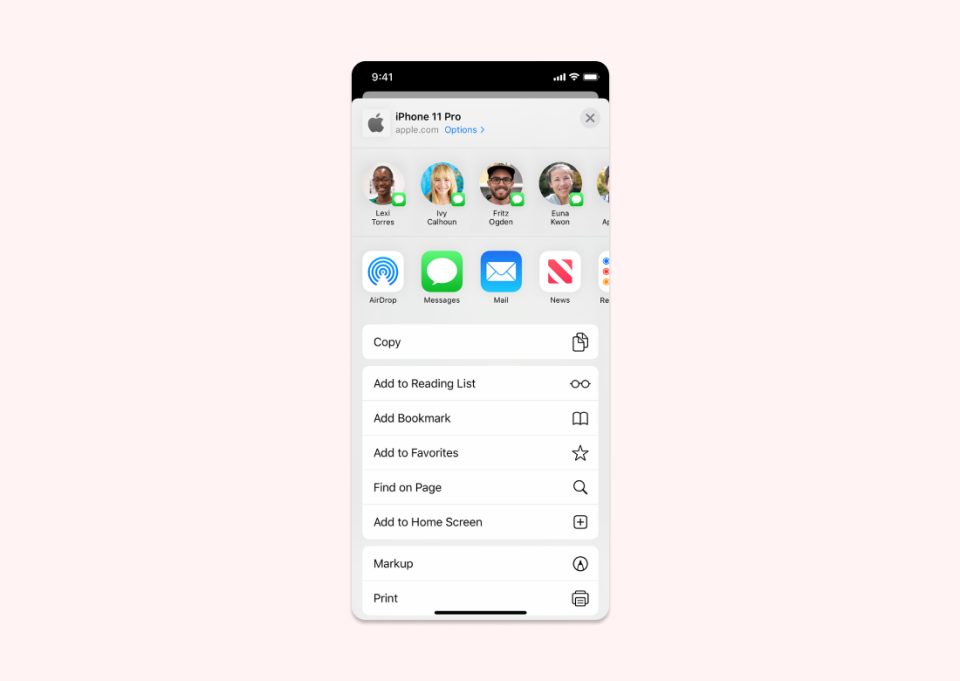 Share Widget in Flutter App