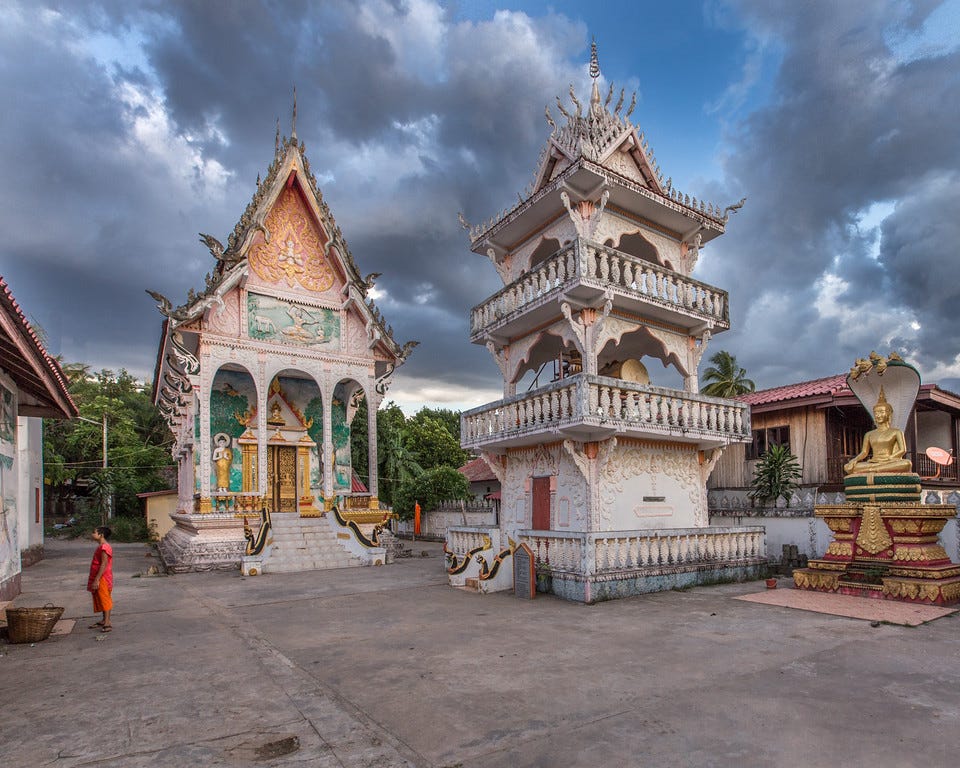 One of Our Neighborhood Temples in Vientiane, Laos