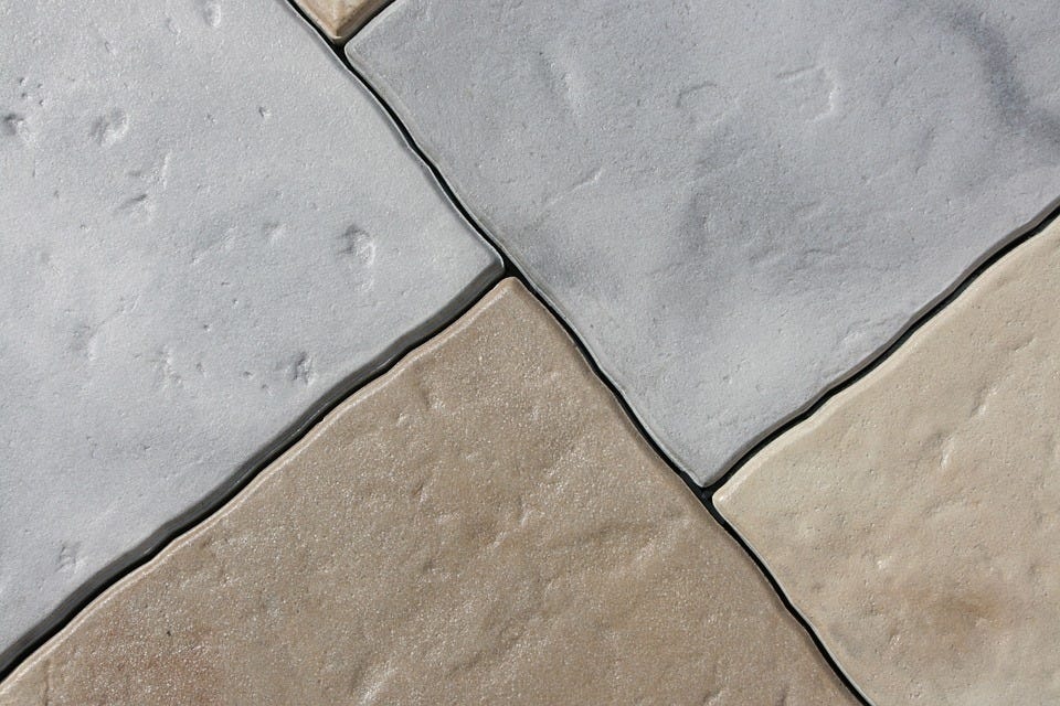 Concrete printed tiles