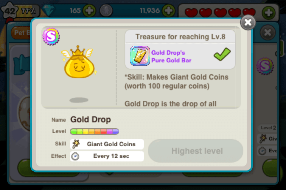 cookie run gold drop