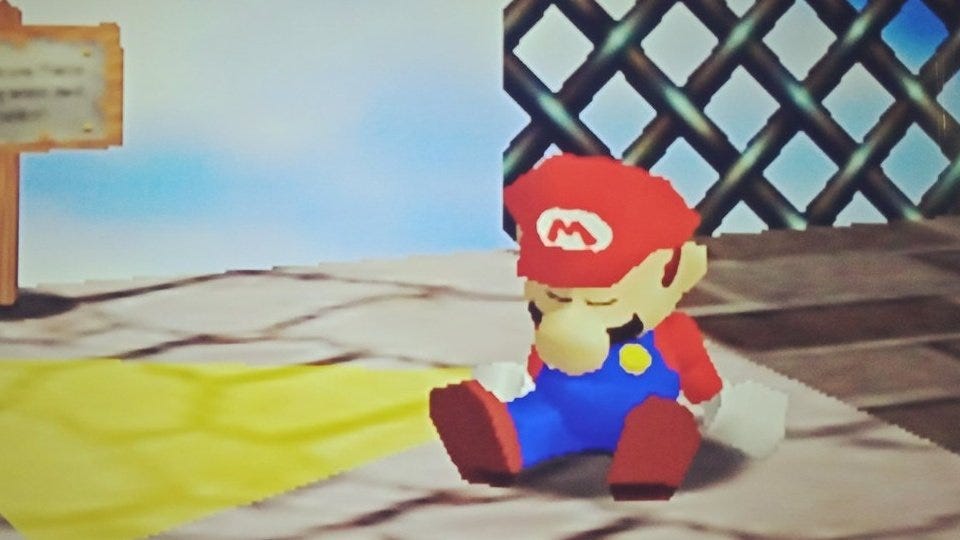 Super Mario fa un pisolino