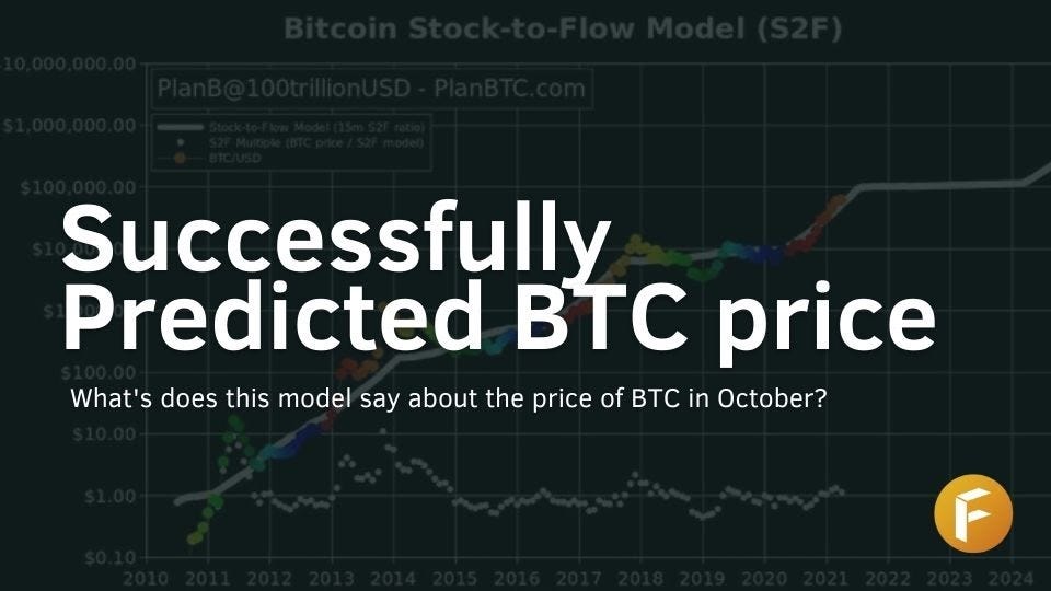 BTC Stock to flow prediction