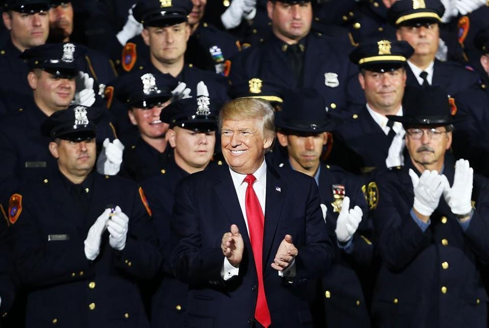 Image result for trump police suffolk