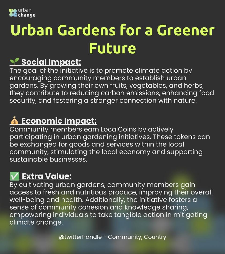 Urban Gardens for a Greener Future Use Case