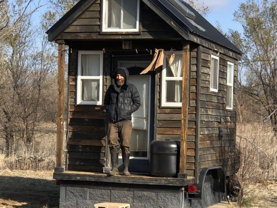 A tiny house in Spur, Texas.