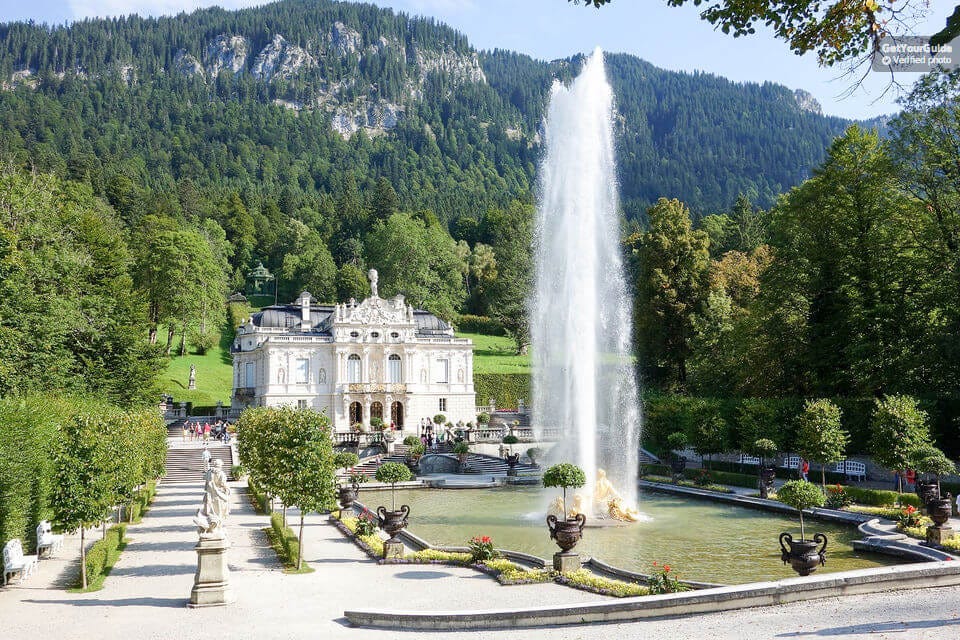 waterfall at Linderhof Palace