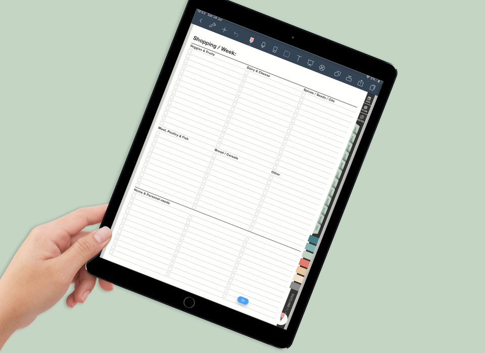 2022 digital planner for iPad to be used with Goodnotes 5 app