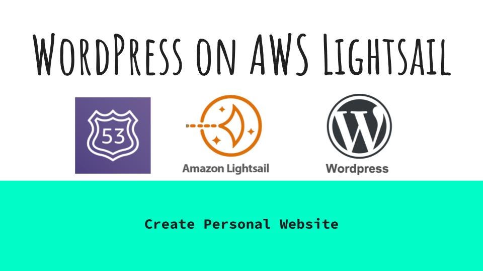 WordPress hosted on AWS Lightsail with Custom Domain with Route53