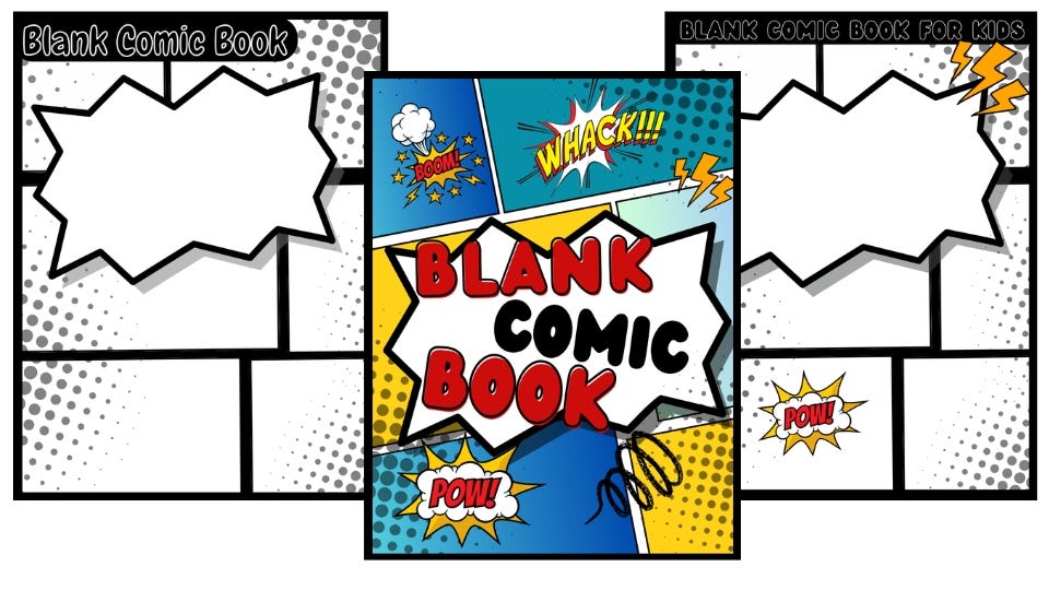 Blank Comic Books on Amazon