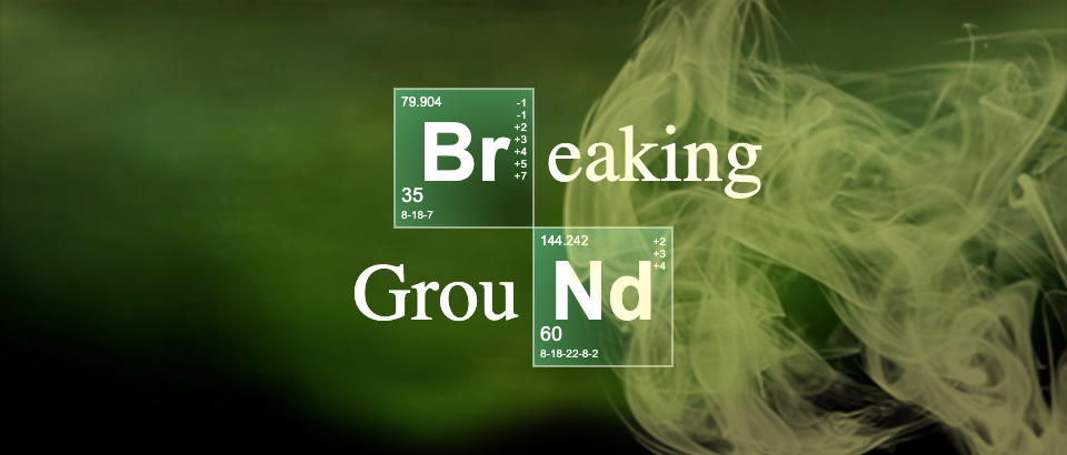 Breaking Ground in Breaking Bad title style