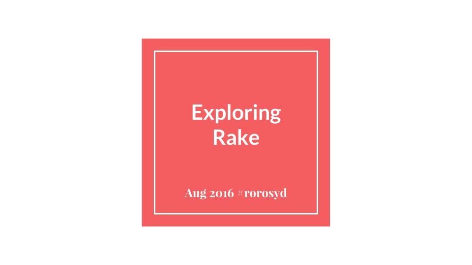 Write a rake task
