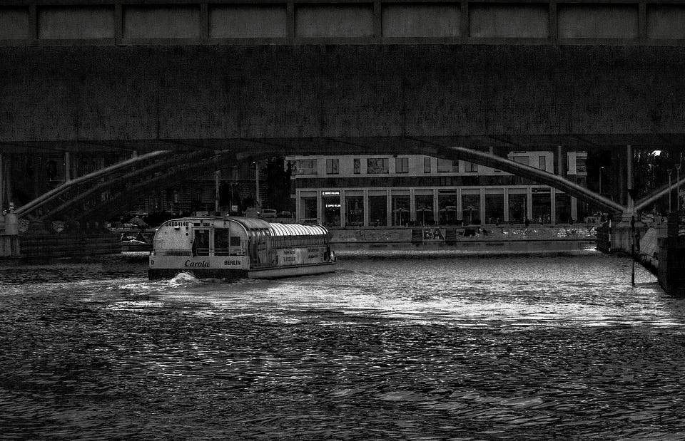 Tour Boat on the River Spree, Copyright; Sean P. Durham, Berlin, 2021