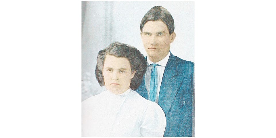 Wedding picture of George and Mary Graham