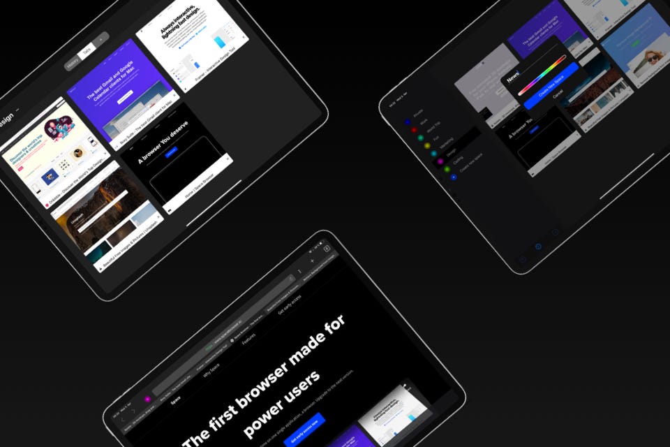 Space Browser — Different views