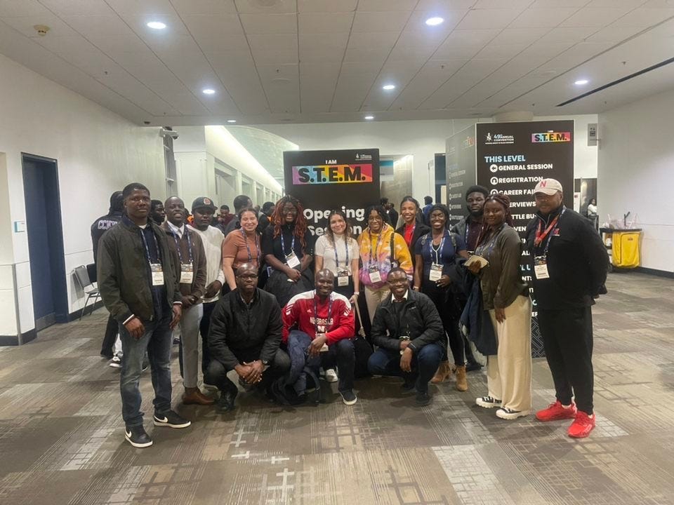 NSBE members at a STEM conference