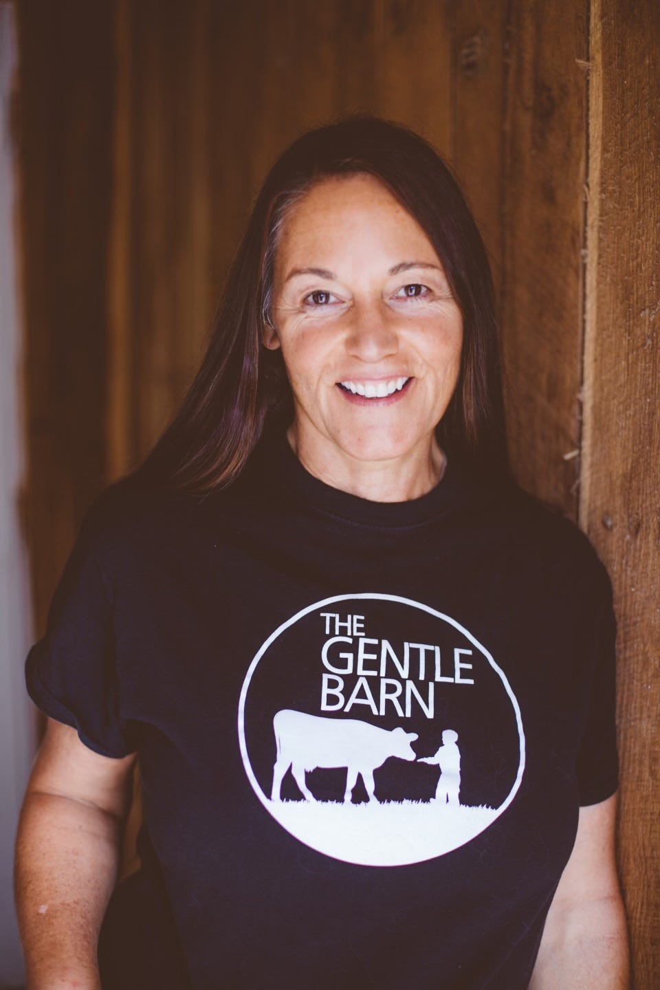Photo of Cow Hug Therapy author Ellie Laks, used with permission