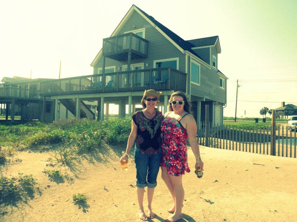 Me and My daughter, Galveston Beach, 2023. Photo property of author.