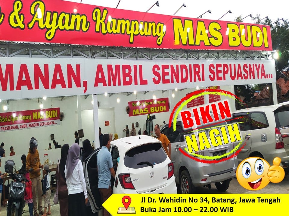 Rumah Makan Mas Budi,Warung Nasi Bebek,Bebek Goreng Cabe Ijo