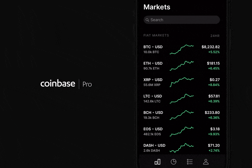 Introducing the Coinbase Pro mobile app