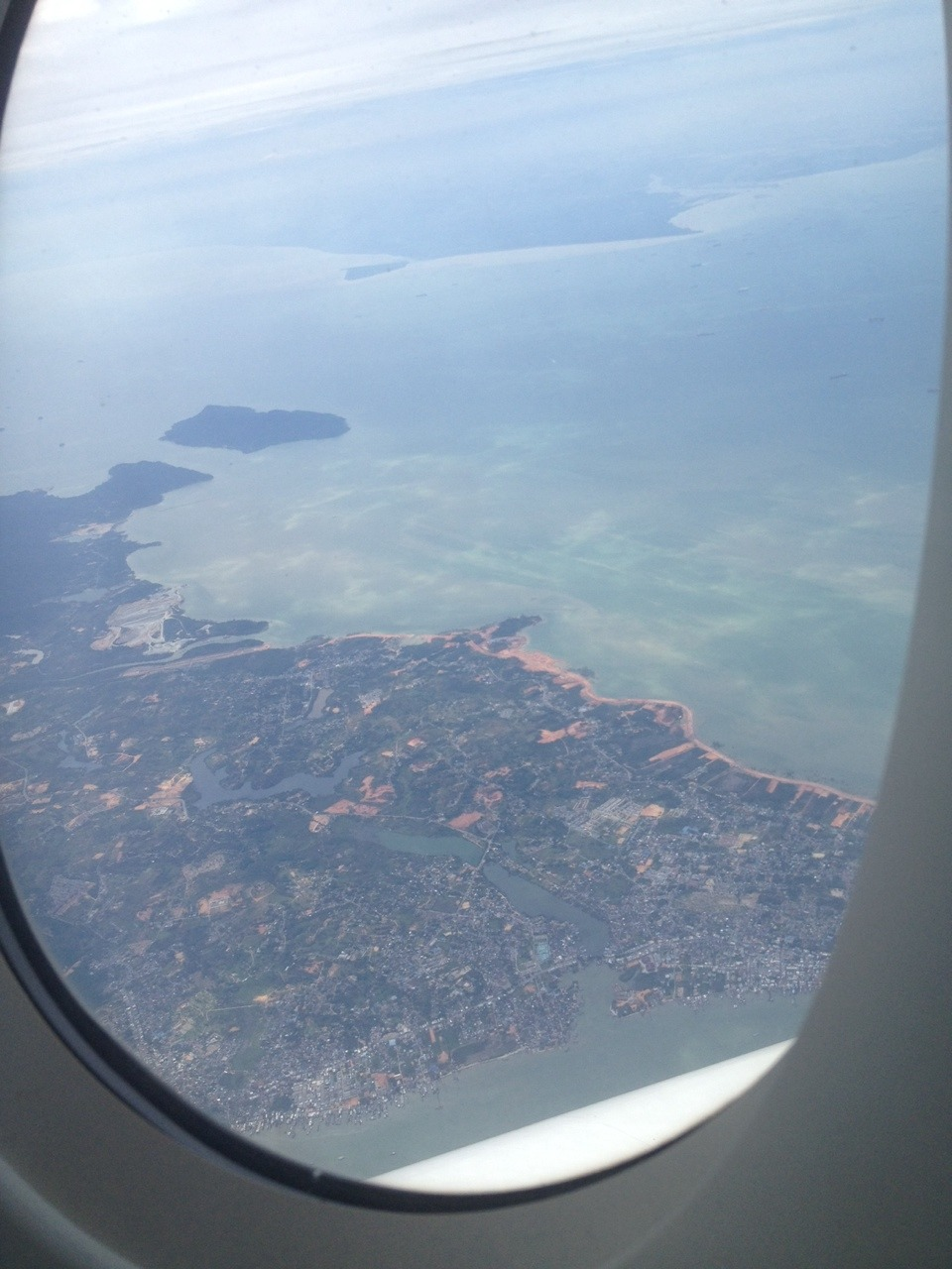 Singapore from the airplane. Jun 19th, 2014