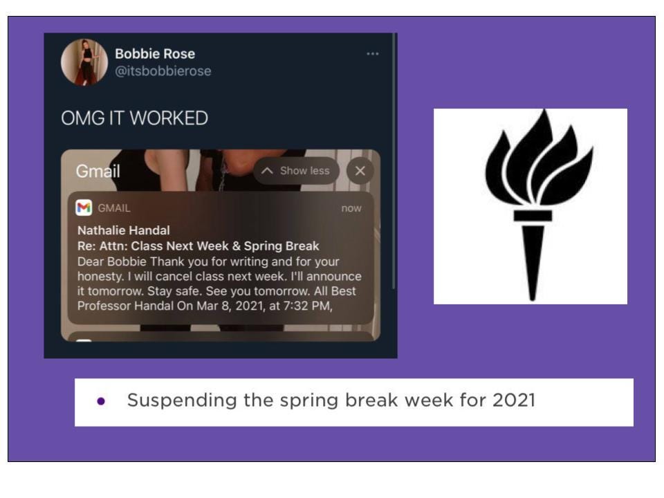 How One Student Fought for the Spring Break We Deserve LaptrinhX / News