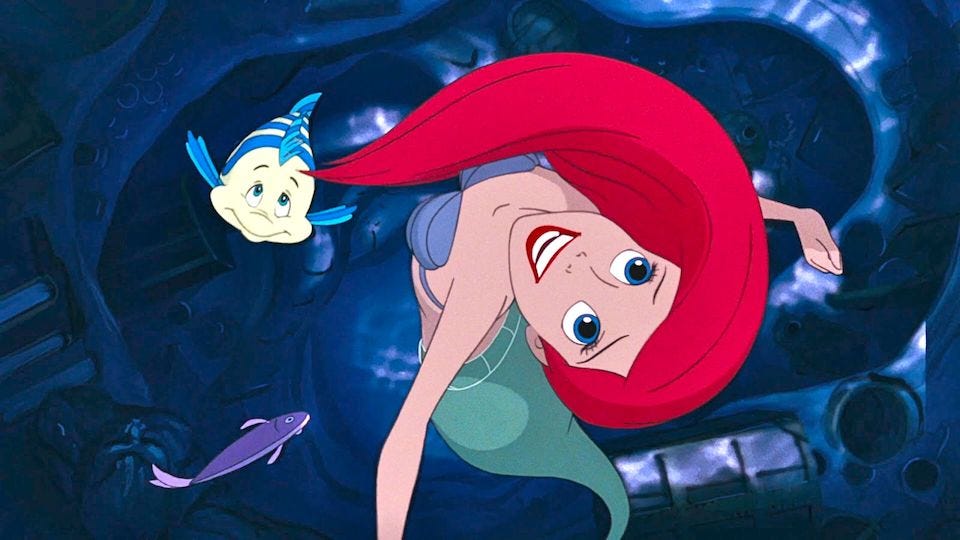 The Little Mermaid, Ariel, singing ‘Part of Your World’.