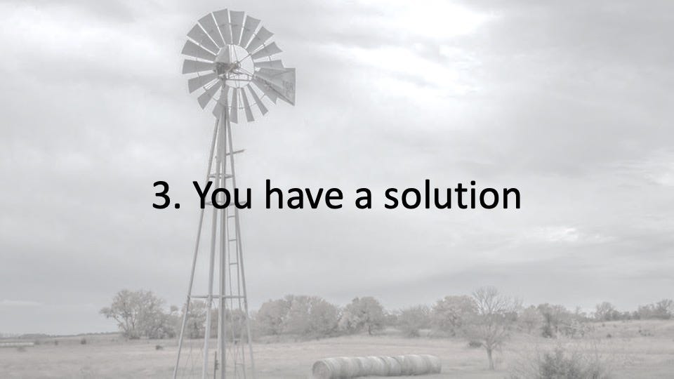 3. You have a solution