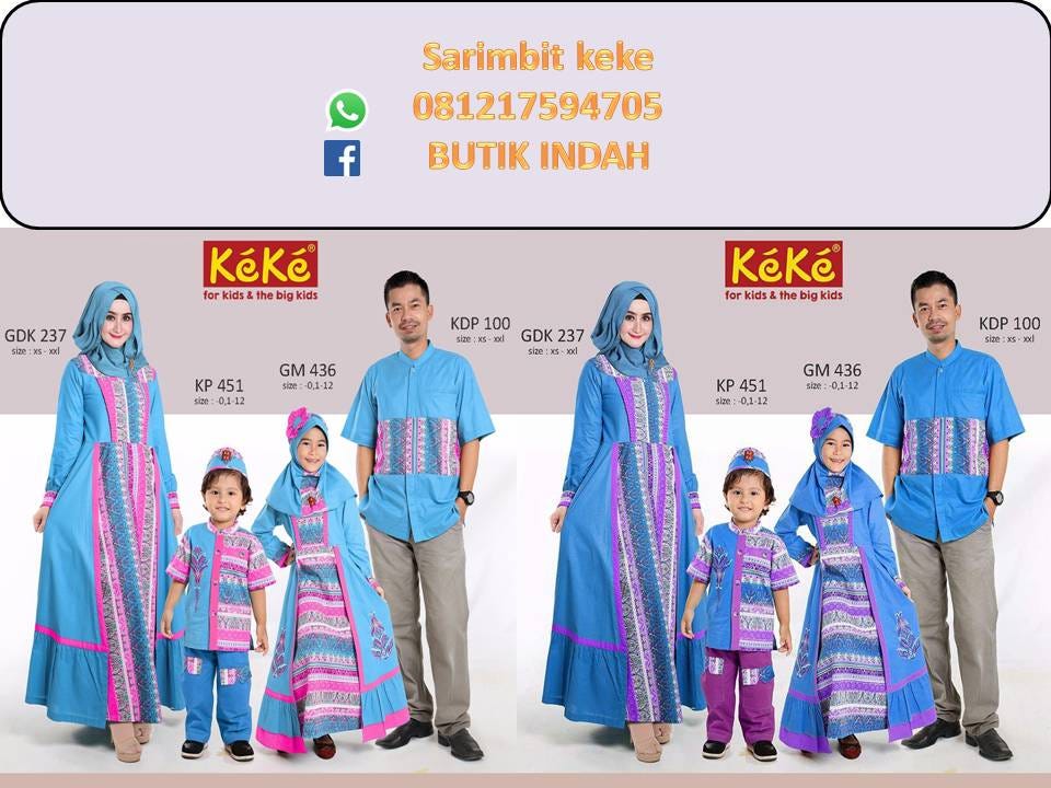 Sarimbit Keluarga Batik Kombinasi Polos  TulisanViral.Info