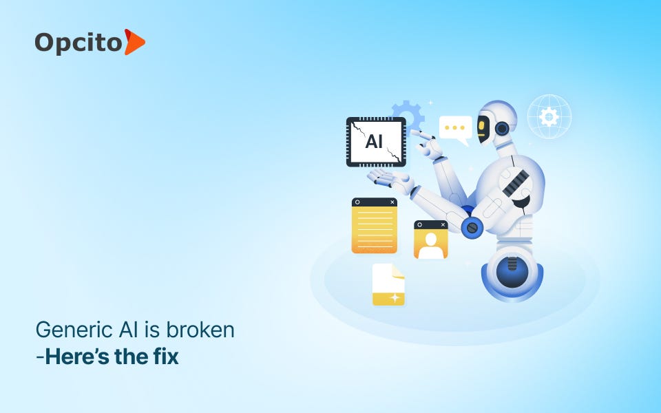Generic AI is broken and here’s the fix with domain-specific AI