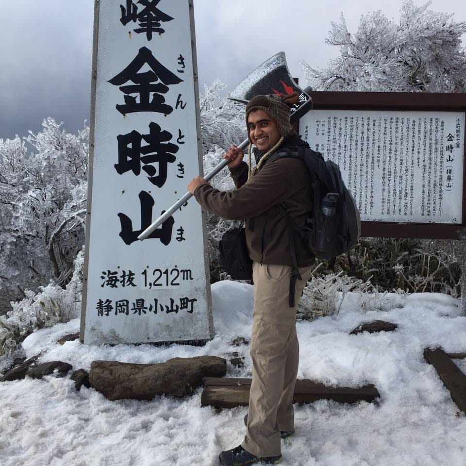 Picture of me on the summit with Kintaro’s Axe