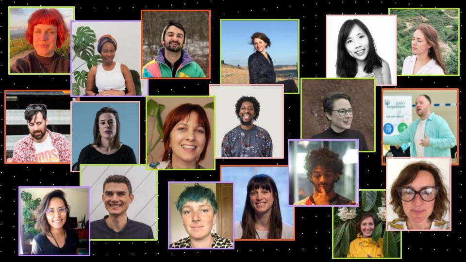 A collage of photos of all of our 2022 Host Fellows.