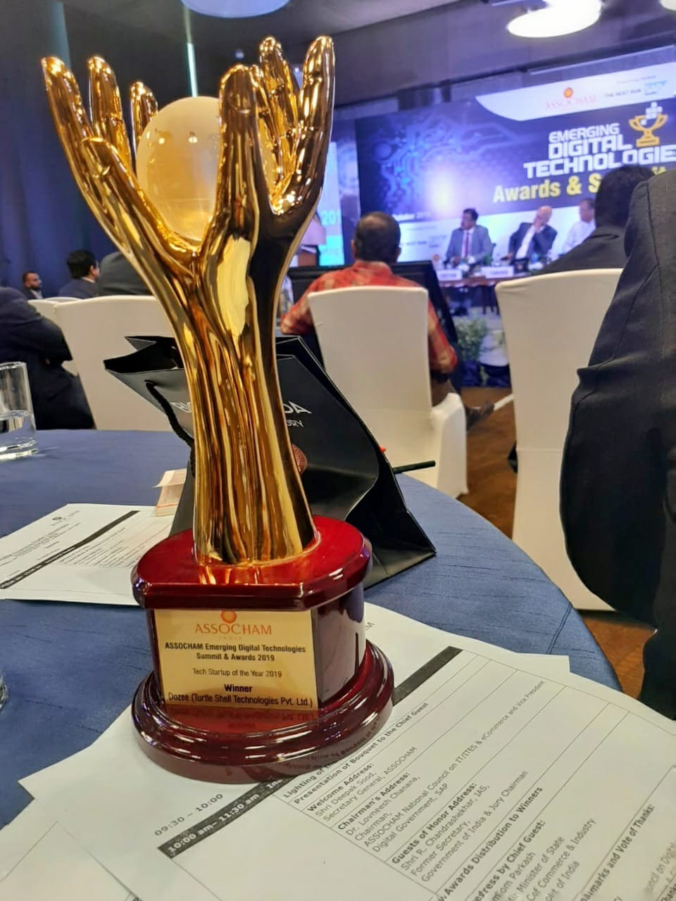 Winner of the Best Tech-Startup of India