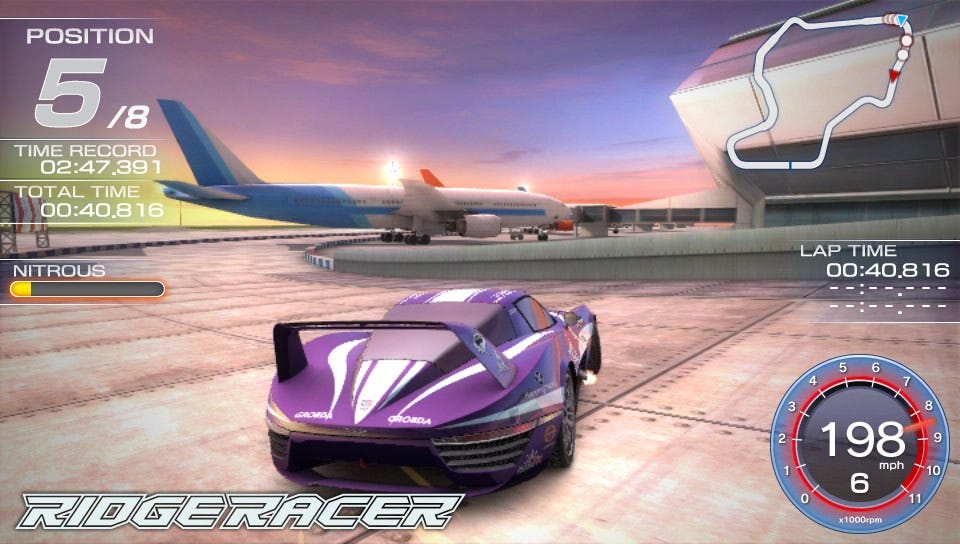 ridge racer ps vita airport