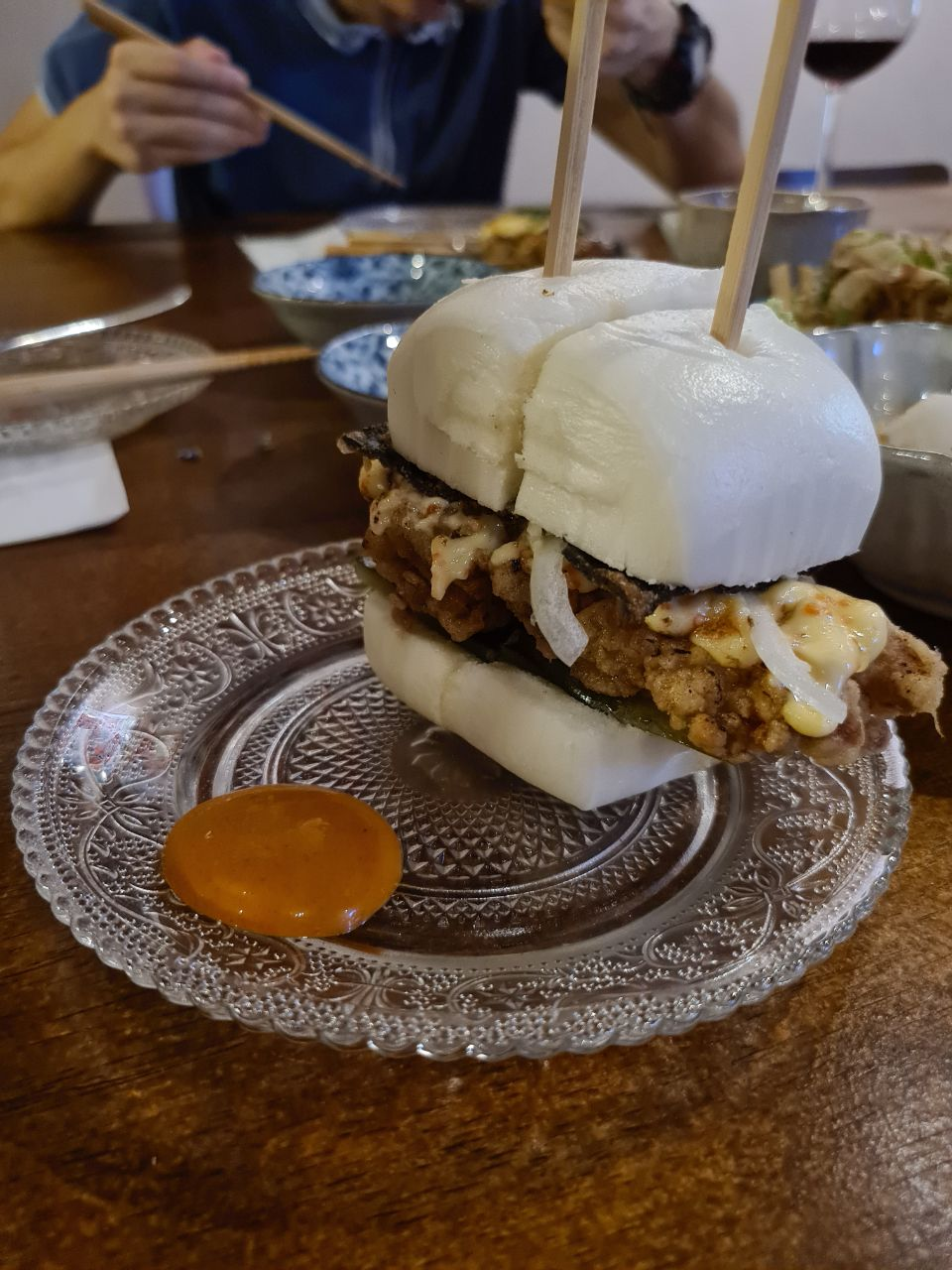 Chicken Karaage Pao Burger from Shokudo Niban