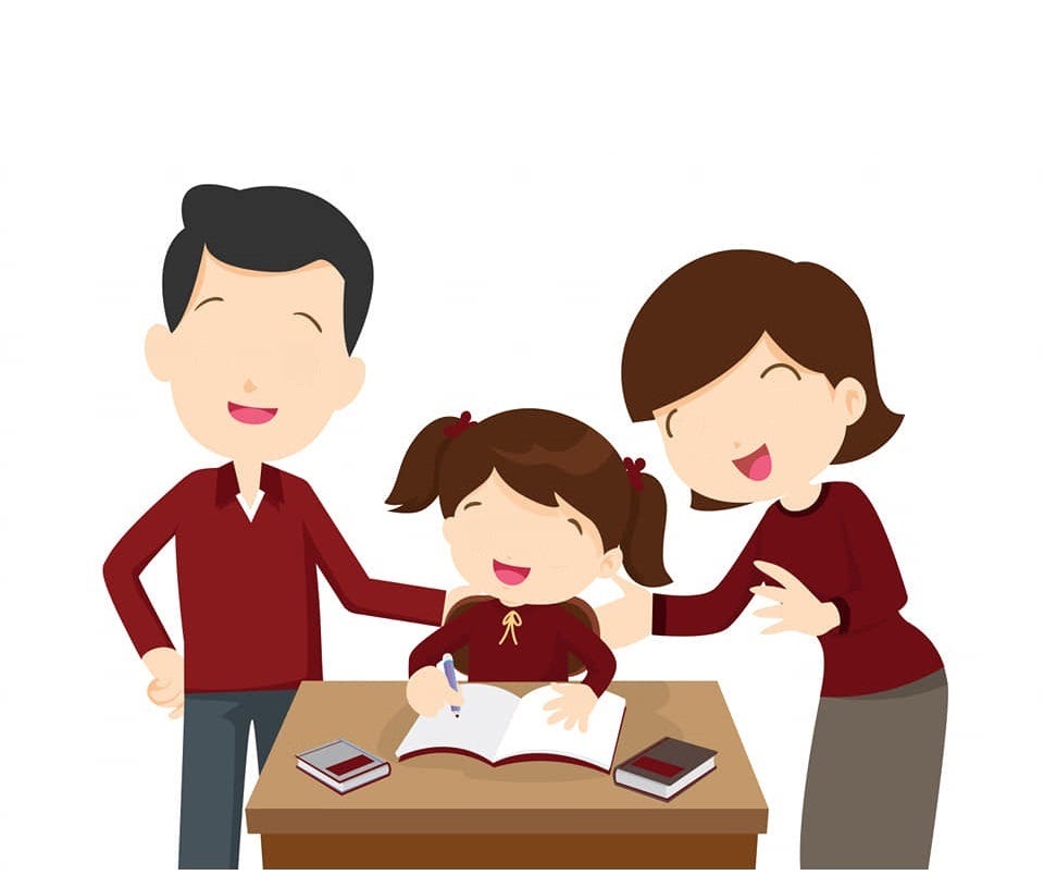Vector of parents and a child
