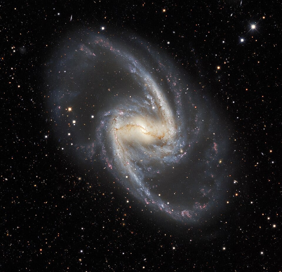 JWST revealed a Bizarre DOUBLE-BARRED Spiral Galaxy in Detail: NGC 136